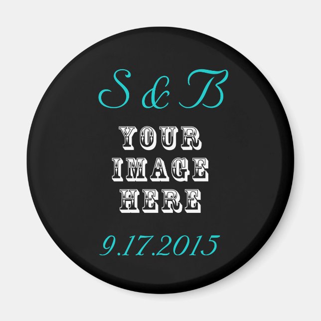 Custom Wedding Favor Magnet (Vorne)