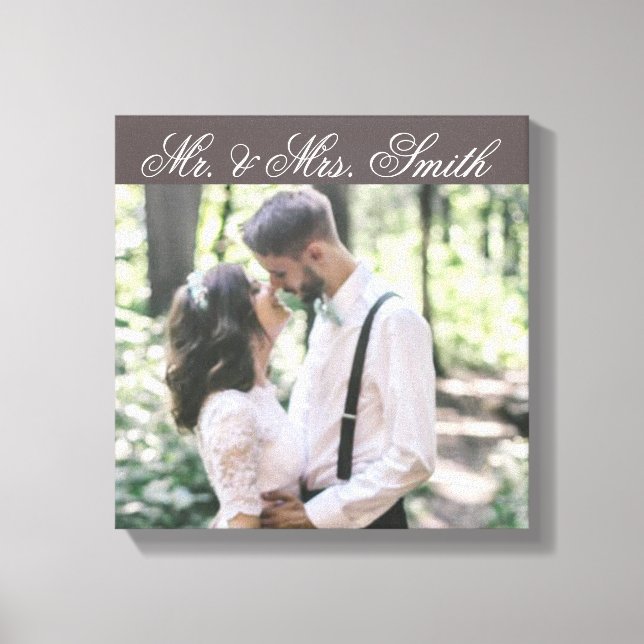 Custom Wedding Foto Canvas Print Leinwanddruck (Vorderseite)