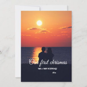 Custom Wedding Foto geklappt Danke Karte