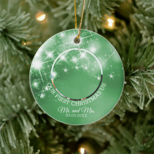 Custom Wedding Foto Keramik Ornament