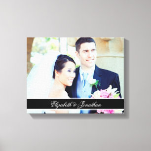 Custom Wedding Foto Personalisierte Leinwand Kunst