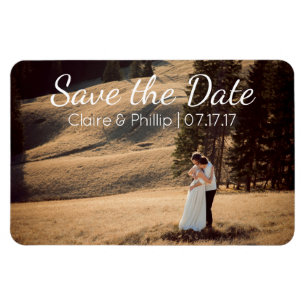 Custom Wedding Foto   SAVE THE DATE Magnet