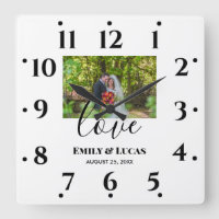 Custom Wedding Foto Simple Elegante Calligraphy