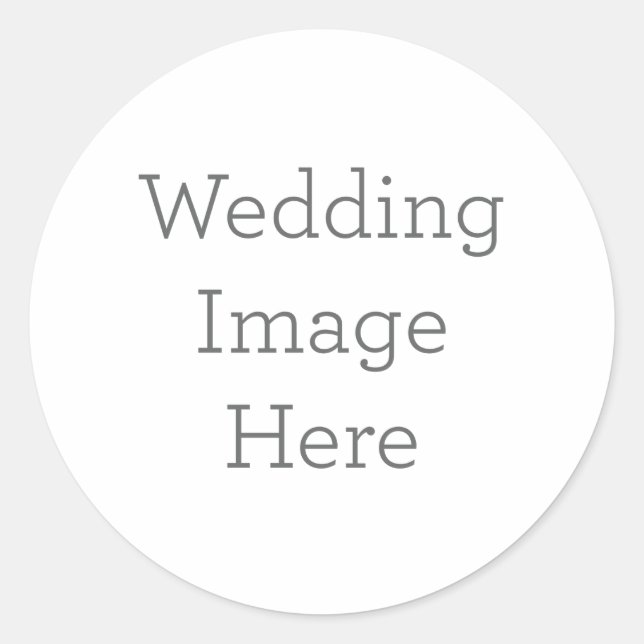 Custom Wedding Foto Sticker (Vorderseite)