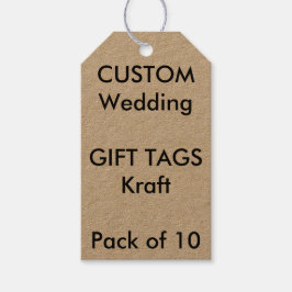 Custom Wedding Gift Tags KRAFT, GRAY Twine Geschenkanhänger