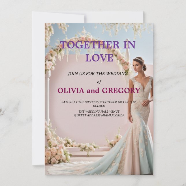 Custom Wedding Invitation Cards | Personalized  (Devant)