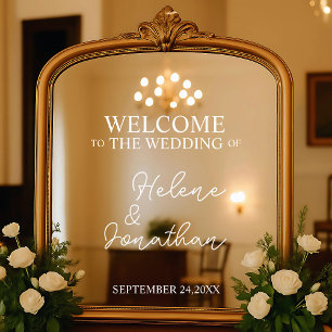 Custom Wedding Mirror Decal, Dusche, Party, Fensteraufkleber