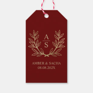 Custom Wedding Monogram Logo Geschenkanhänger
