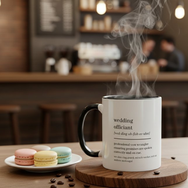 Custom Wedding Officiant Gift Hilarious Definition Tasse (Custom Wedding Officiant Gift Hilarious Definition Mug)
