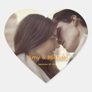 Custom Wedding Photo Sticker -Thank You Favor Gift
