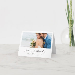 Custom Wedding Picture Dankeschön Karten