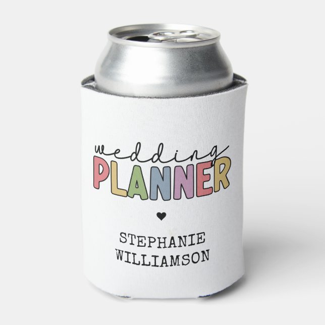 Custom Wedding Planer Event Planner Dosenkühler (Kanne Vorderseite)