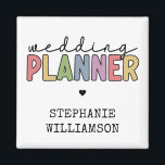 Custom Wedding Planer Event Planner Magnet<br><div class="desc">Custom Wedding Planner Eventplaner Hochzeitskoordinator - Dieses Design macht ein großartiges Geschenk für jeden Hochzeitsplaner oder Eventplaner!</div>