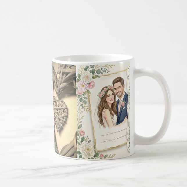 Custom Wedding Portrait Mug  (Droite)