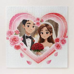 Custom Wedding - Romantic Watercolor Heart