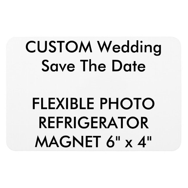 Custom Wedding Save the Date Foto Kühlschrankmagne Magnet (Horizontal)