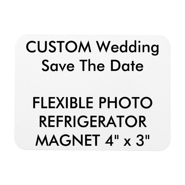 Custom Wedding Save the Date Foto Kühlschrankmagne Magnet (Horizontal)