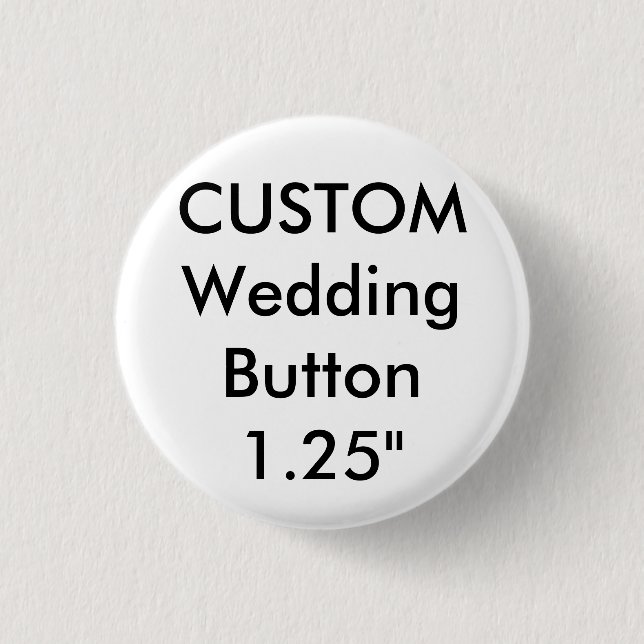 Custom Wedding Small 1.25" Round Button Button (Vorderseite)
