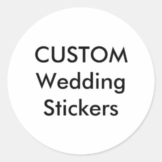 Custom Wedding Stickers 1,5" ROUND GLOSSY (20 pk.)