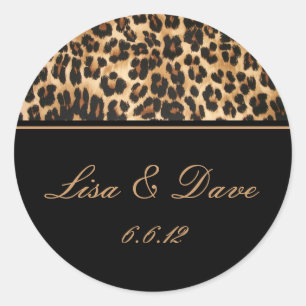 Custom Wedding Stickers Safari