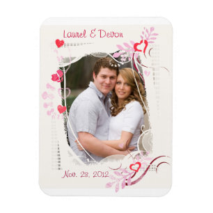 Custom Wedding / Valentine's Day Foto Magnet