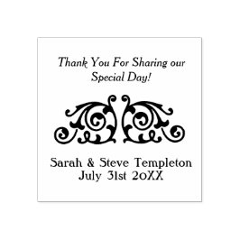 Custom Wedding Vielen Dank Gummistempel