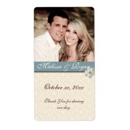 Custom Wedding Wine Label Hinzufügen Ihres Fotos
