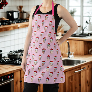Custom Weihnachtsmannmütze Face Weihnachtsgeschenk Schürze