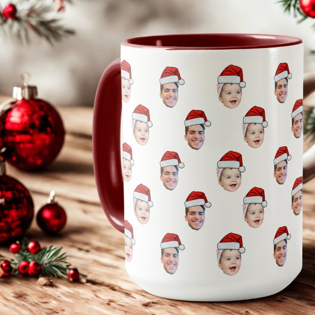 Custom Weihnachtsmannmütze Face Weihnachtsgeschenk Tasse (Von Creator hochgeladen)