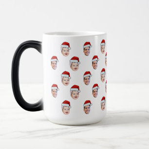 Custom Weihnachtsmannmütze Face Weihnachtsgeschenk Verwandlungstasse