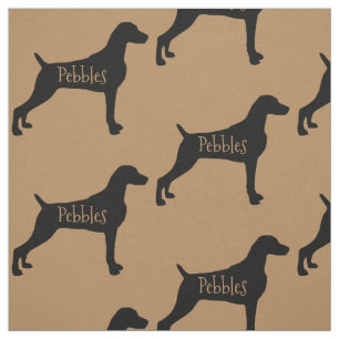 Custom Weimaraner Dog Fabric Stoff