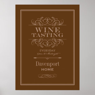 Custom Wein Degustation Art Print - Wohngestaltung Poster