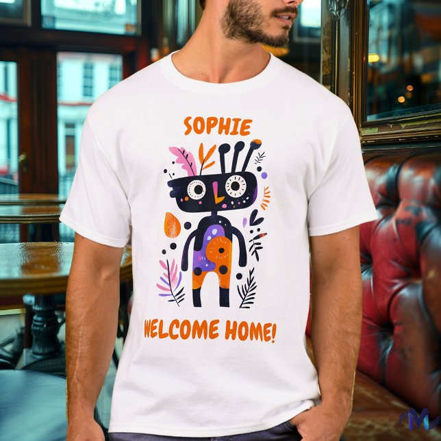 Custom Welcome Zuhause Funny Graphic T - Shirt (Von Creator hochgeladen)
