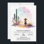 Custom Western Kids Cowboy Birthday Einladung<br><div class="desc">Machen Sie Ihren Geburtstag mit unserer Custom Western Kids Cowboy Birthday Einladung zu einem ganz besonderen Erlebnis. Diese Einladung setzt den Fokus auf Personalisierung und ermöglicht es Ihnen, jedes Detail auf den einzigartigen Stil und die Vorlieben Ihres Kindes abzustimmen. Das von Western inspiriert Design und die lebhaften Farben Set für...</div>
