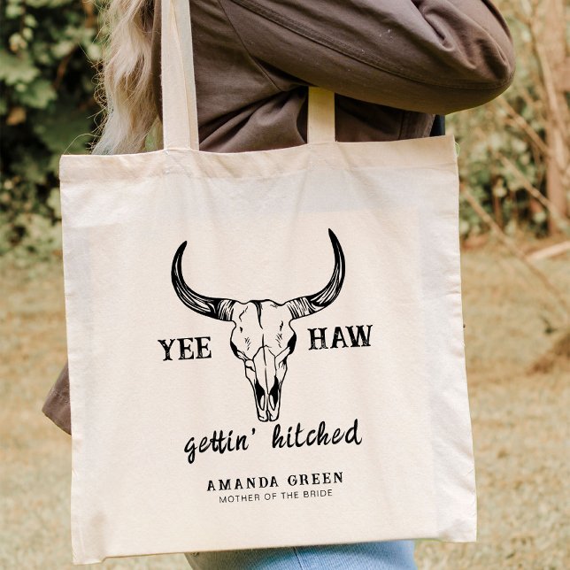 Custom Western Wedding Bachelorette Party Group Tragetasche (Von Creator hochgeladen)
