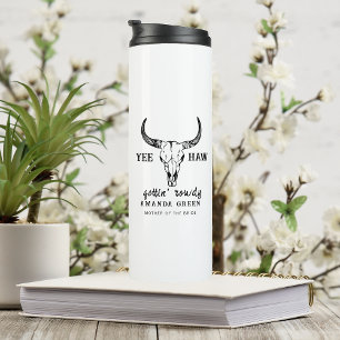 Custom Western Wedding Junggeselinnen-Abschied Gro Thermosbecher