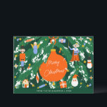 Custom Whimsical Weihnachtsnachtsnährungsmittel fe Feiertagskarte<br><div class="desc">Mit unserer Custom Whimsical Christmas Nutcracker Card erhalten Sie eine spielerische Touch für Ihre Feiertagsgrüße! Mit einem charmanten Nutcracker-Design mit festlichen Details sorgt diese Karte für einen lustigen und skurrilen Flair. Diese Karte ist ideal, um Ihren Urlaubsnachrichten eine persönliche Touch hinzuzufügen. Sie ermöglicht es Ihnen, sie mit Ihrer eigenen Nachricht...</div>