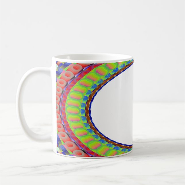 Custom White Centre A6 Coffee Cup Kaffeetasse (Links)