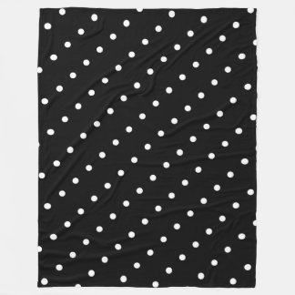 Custom White Dot Fleece Blanket