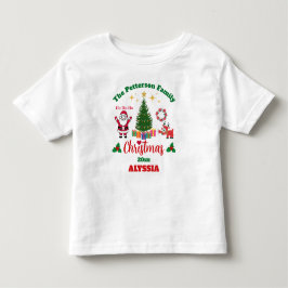 Custom White Family Weihnachten Weihnachtsmann Cla Kleinkind T-shirt