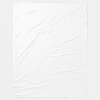 Custom White Fleece Blanket 60x80 Cosy Throw