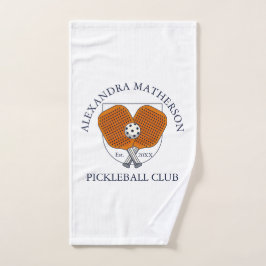 Custom White Pickleball Club Player Team Sports Handtuch
