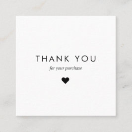 Custom White Typografy Business QR Code Vielen Dan Rabattkarte