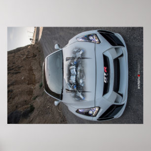 Custom Widebody R35 Nissan GT-R auf PCH Poster