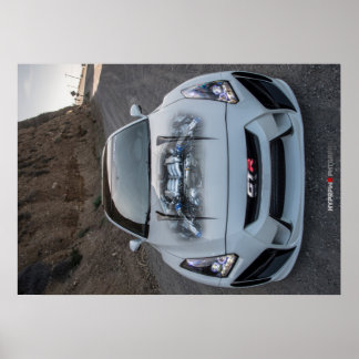Custom Widebody R35 Nissan GT-R auf PCH Poster