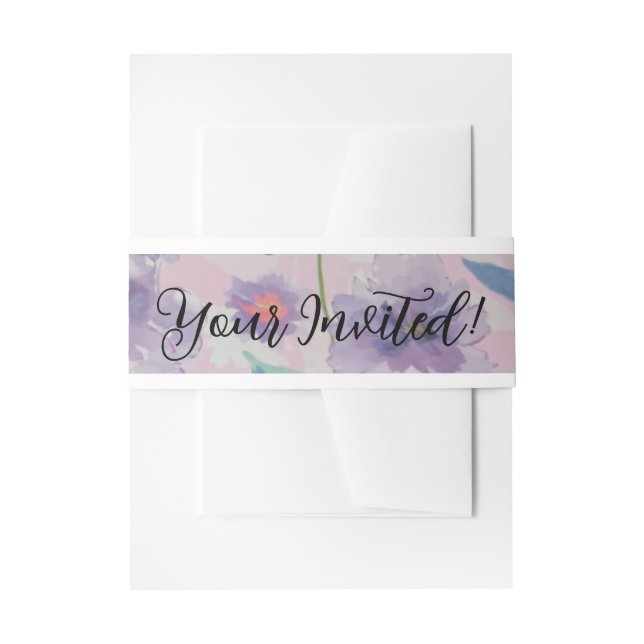 Custom Wildblume Wedding Einladung Bündner Bands Einladungsbanderole (Vorderseite Beispiel)