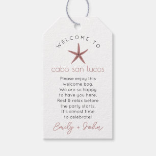 Custom Willkommen bei Cabo San Lucas Hochzeitsfeie Geschenkanhänger
