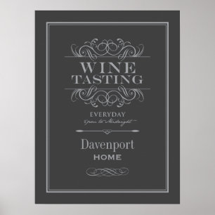 Custom Wine Tasting Art Print - Home Decor Poster