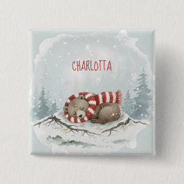Custom Winter Bear Badge