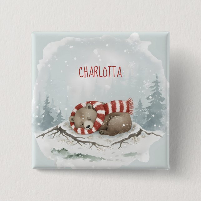 Custom Winter Bear Badge (Devant)